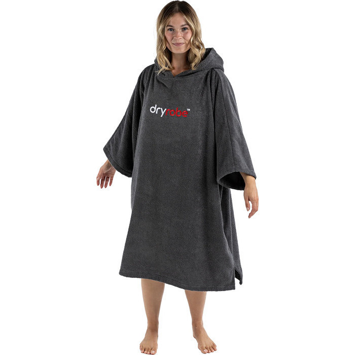 2024 Dryrobe Bio-Baumwolle Kapuzenhandtuch Change Robe V3 DOCTV3 - Slate Grey